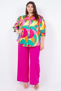 Plus Size Graphic Print Shirt