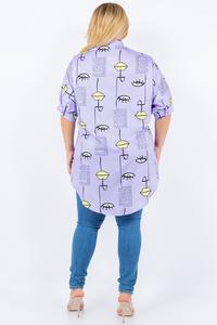 Plus Size Fashion Tunic Shirt